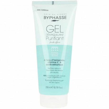 Facial Make Up Remover Gel Byphasse   200 ml Purifying