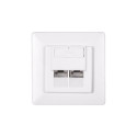 NETRACK 106-34 Netrack complete flush-mounted outlet 2xRJ45 8p8c FTP Cat6