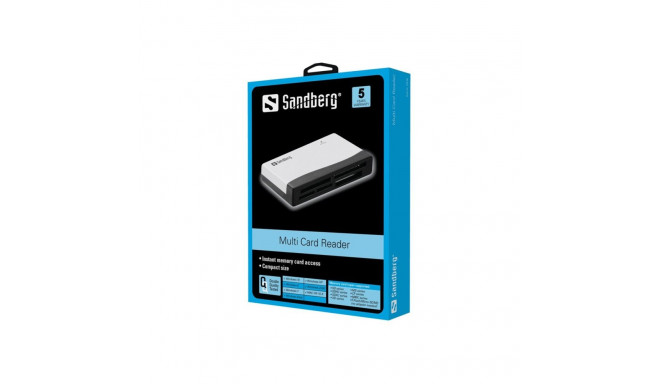 SANDBERG Mälukaardilugeja USB 2.0 SD XD MS CF MMC T-Flash Micro SD M2