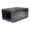 DIGITUS DN-W19 04U/450/B DIGITUS Wallmount cabinet 4U, 600x450mm, black RAL 9004