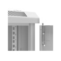 NETRACK 019-180-66-021 Netrack wall/hanging cabinet 19,18U/600 mm,glass door,grey,remov. side pan.