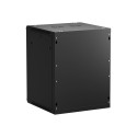 NETRACK 019-150-66-022 Netrack wall/hanging cabinet 19,15U/600 mm,glass door,black,remov. side pan.