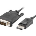 LANBERG CA-DPDV-10CU-0030-BK Lanberg cable Displayport(M) V1.2->DVI-D(M)(24+1) 3m Black DUAL LINK