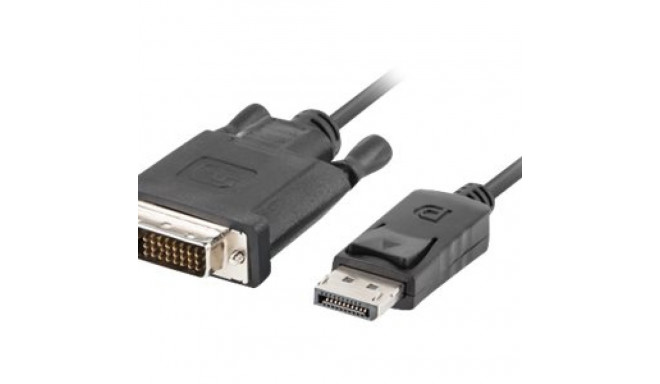 LANBERG CA-DPDV-10CU-0030-BK Lanberg kaabel Displayport(M) V1.2->DVI-D(M)(24+1) 3m Must DUAL LINK