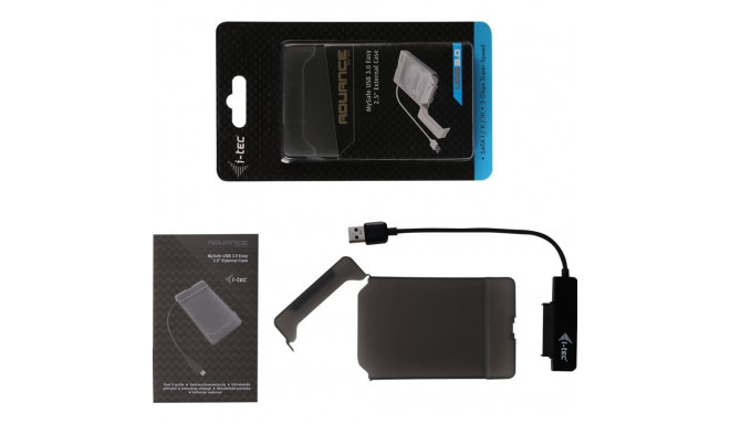 I-TEC USB 3.0 Advance MySafe Easy Enclosure 6,4cm 2,5inch External Enclosure for SATA HDD itegrated 