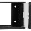 NETRACK 010-045-300-012 Netrack wall-mounted cabinet 10, 4.5U/300 mm, charcoal, glass door