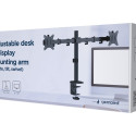 GEMBIRD MA-D2-01 Adjustable desk 2-display mounting arm 17-32inch up to 9 kg