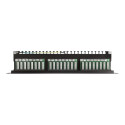 NETRACK 104-07 Netrack patch panel 19 24-ports cat. 6 FTP, with shelf