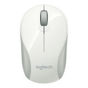 LOGITECH Mouse Wireless M187 Mini Mouse White - Tiny unifying nano receiver - Muis Wit Draadloos