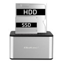 QOLTEC 50316 2x HDD/SSD docking station 2.5/3.5inch SATA USB 3.0 Cloning