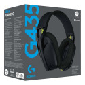 LOGITECH G435 LIGHTSPEED Wireless Gaming Headset - BLACK - EMEA