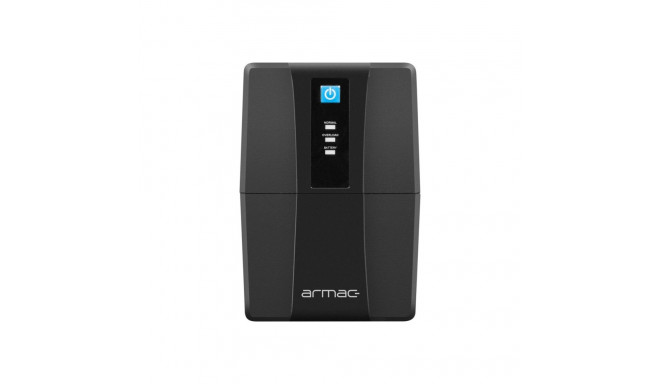 ARMAC UPS Home Line-Interactive H/850E/LED/V2 850VA 2x French Outlets USB-B LED