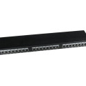 GEMBIRD NPP-C524-002 Gembird Cat.5E 24 port shielded patch panel, 19 1U, black