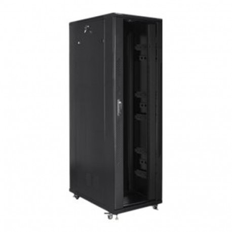 LANBERG FF01-8242-12B Lanberg vabalt seisev rack 19 isekoostetav tasapinnaline pakk 42U/ 800x1200 mu