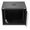 DIGITUS DN-W19 09U/450/B DIGITUS Wallmount cabinet 9U, 600x450mm, black RAL 9004