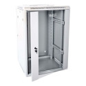 DIGITUS DN-WD19 18U/600 DIGITUS Wall Mount double section Cabinet 19 18U 901/600/600 glass grey moun