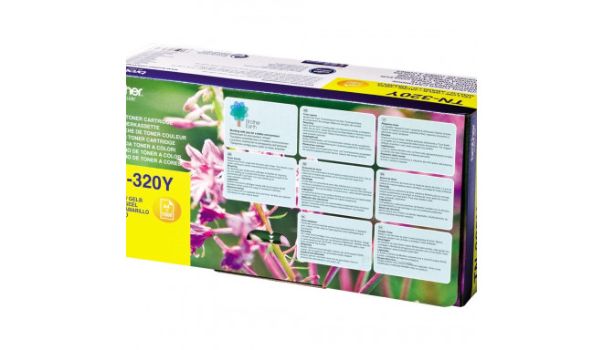 BROTHER TN320Y kollane tooner 1500 lehte DCP-9055CDN 9270CDN HL-4140CN 4150CDN 4570CDW 4570CDWT MFC-