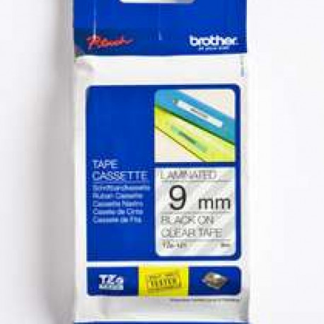 BROTHER TZE121 Schriftbandkassette 9mm 8m colorless/black P-touch200/300/500series