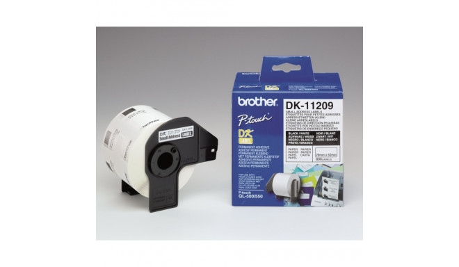 BROTHER DK11209 aadressisildid QL500 29x62 800 tk/rull QL500/550