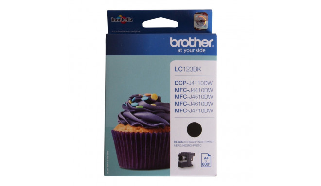 BROTHER LC123BK tindikassett must 600 lehekülge