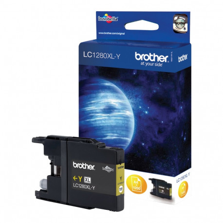 BROTHER LC1280XLY Ink yellow 1200pages for MFCJ6510DW MFCJ6710DW MFCJ6910DW MFCJ5910DW