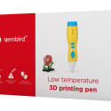 Gembird 3D-pliiats Low temperature PCL, yellow (3DP-PENLT-01)