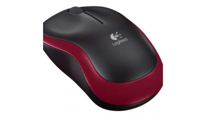 LOGITECH M185 optiline juhtmevaba hiir 2.4 GHz USB vastuvõtja punane