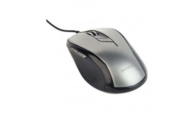 GEMBIRD MUS-6B-01-BG Gembird optical mouse MUS-6B-01-BG, 1600 DPI, USB, Black/spacegrey