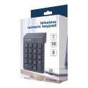 GEMBIRD KPD-W-02 Wireless numeric keypad 18 keys black