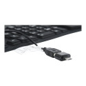 GEMBIRD KB-109F-B Gembird Flexible keyboard, USB + OTG, black color, US layout