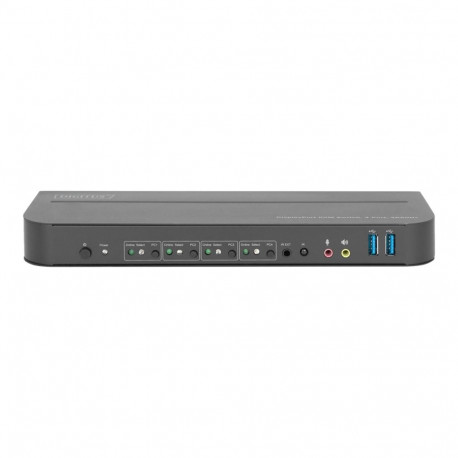 DIGITUS KVM Switch 4x1 DP DP/HDMI Out USB 4Kx2K 60Hz