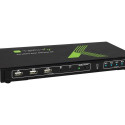TECHLY 028702 Techly 4-port HDMI/USB KVM switch 4x1 with audio