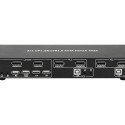 TECHLY 101928 Techly 2-port DisplayPort/USB dual-monitor KVM switch 2x1 with audio