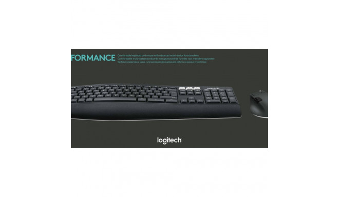 LOGITECH MK850 Performance Keyboard and mouse set Bluetooth 2.4 GHz Nordic