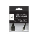 GEMBIRD A-OTG-AFBM-03 Gembird cable USB OTG AF to micro BM, 0,15 m