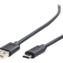 Gembrid kaabel USB 2.0 - USB-C 1m, must (CCP-USB2-AMCM-1M)