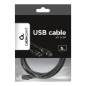 GEMBIRD CCP-USB2-AMBM-10 Gembird USB 2.0 A- B 3m cable black color