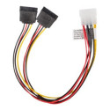 Lanberg toitekaabel MOLEX(M)->SATA(F) x2 30cm