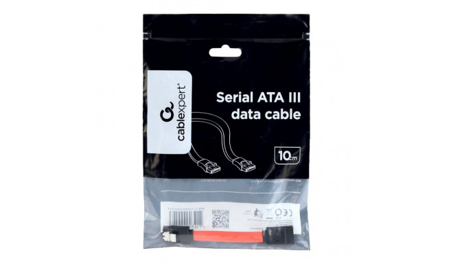 GEMBIRD CC-SATAM-DATA-0.1M Gembird Serial ATA III 10 cm Data Cable, metal clips, red