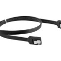 LANBERG CA-SASA-14CU-0030-BK Lanberg cable SATA DATA II (6GB/S) F/F 30cm METAL CLIPS Black