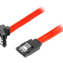 LANBERG CA-SASA-13CC-0030-R Lanberg cable SATA DATA II (3GB/S) F/F 30cm METAL CLIPS ANGLED RED