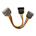 GEMBIRD CC-SATAM2F-01 Gembird cable power SATA 15 pin -> 2x SATA HDD - straight