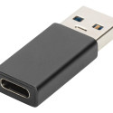 ASSMANN USB Type-C adapter type A to C M/F 3A 5GB 3.0 Version bl