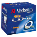 VERBATIM 43327 CD-R Verbatim jewel case 10 700MB 52x Crystal DataLife+ AZO