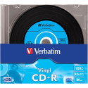 VERBATIM CD-R 80 min. / 700 MB 52x 10-pack slim jewelcase DataLife Plus, vinyl surface, 2x5 colors