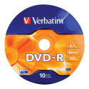 VERBATIM DVD-R AZO 4.7GB 16X WW SP 10PK