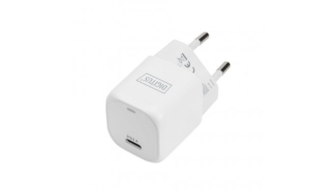 DIGITUS USB-C Mini Charging Adapter 20W PD 3.0 white