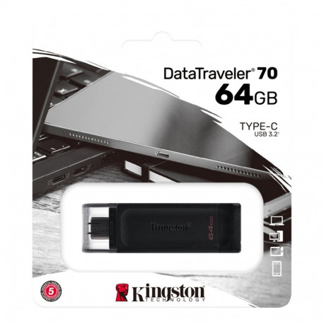 KINGSTON 64GB USB-C 3.2 Gen 1 DataTraveler 70