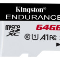Kingston memory card microSDXC 64GB Endurance 95R/45W C10 A1 UHS-I