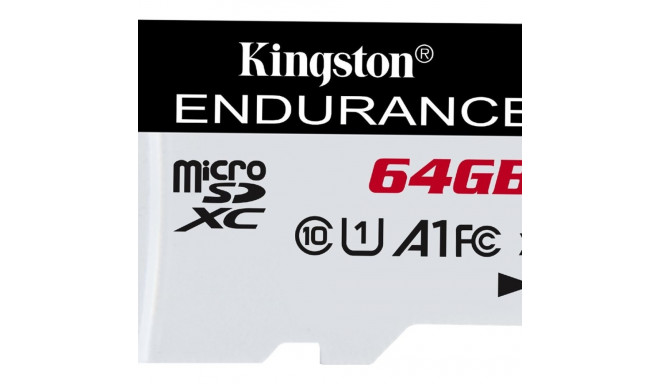 KINGSTON 64GB microSDXC Endurance 95R/45W C10 A1 UHS-I kaart